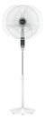 Ventilador De Pie Oscilante Borgen 18 Pulgadas 80w Con Control Remoto Panel Digital 3 Aspas Acrilicas Timer Programable