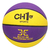 Pelota De Basquet Ch1 Sports 3x3 Allcourt S6 Todo Terreno Color Violeta Y Amarillo