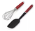 Set Utensilios Kitchenaid Kqg463ohere Espatula Batidor Rojos