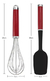 Set Utensilios Kitchenaid Kqg463ohere Espatula Batidor Rojos en internet