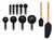 Set De Utensilios Kitchenaid Kqg492ohobe 11 Piezas Negro - tienda online