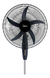 Ventilador De Pie Midea 20¨ Negro Cantidad De Aspas 5 Diámetro 50 Cm Frecuencia 50 Material De Las Aspas Plástico - comprar online