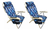 Set 2 Reposeras Silla Tortuga Beach Mochila Playera Aluminio