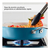 Sarten Kitchenaid Con Tapa Cerámico Antiad. 4,7 L 84819 Azul - tienda online
