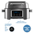 Imagen de Freidora De Aire Peabody Con Grill 6 Litros 1600 Watts Pe-afg01ix Color Plateado