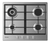 Combo Candy Horno Electrico Fcp605x + Anafe A Gas Chg6brwpx en internet