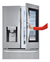 Heladera LG Gm78sxs Instaview Inverter 837lts French Door Color Silver