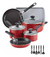 Batería De Cocina Farberware 22320 15 Piezas Antiadhere Rojo