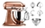 Batidora Kitchenaid Artisan 220v Ksm175p 300w 10 Vel Accesor - comprar online