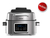 Freidora De Aire Peabody Afg01ix De 6l Plata Grill Sin Aceit
