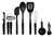 Set De Utensillos Kitchenaid 15 Piezas Negro Kqg447bxobe