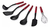 Set De Utensilios Kitchenaid Kqg469bxerg 6 Piezas Rojo Nuevo