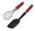Set Utensilios Kitchenaid Kqg463ohere Espatula Batidor Rojos