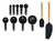 Set De Utensilios Kitchenaid Kqg492ohobe 11 Piezas Negro - tienda online