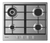Combo Candy Horno Electrico Fcp605x + Anafe A Gas Chg6brwpx en internet