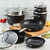 Batería Cocina Kitchenaid 80120 11 Piezas Antiadh Negro Mate en internet