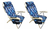 Set 2 Reposeras Silla Tortuga Beach Mochila Aluminio Cuota