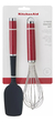 Set Utensilios Kitchenaid Kqg463ohere Espatula Batidor Rojos - tienda online