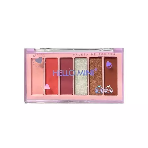 Paleta de Sombras e Glitter Cor 02 - Hello Mini