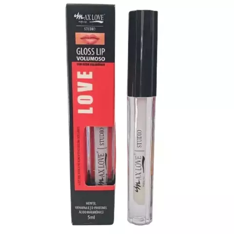 Gloss Lip Volumoso com Ácido Hialurônico 01 Incolor – Max Love