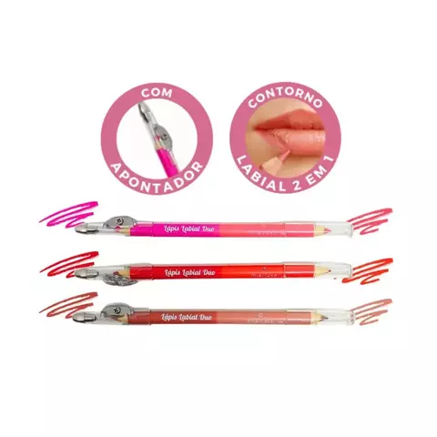 Lápis Labial Duo Com Apontador