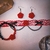 Conjunto gargantilha vermelho