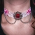 Conjunto gargantilha rosa na internet