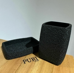 Set de Jabonera y Vaso Elegance