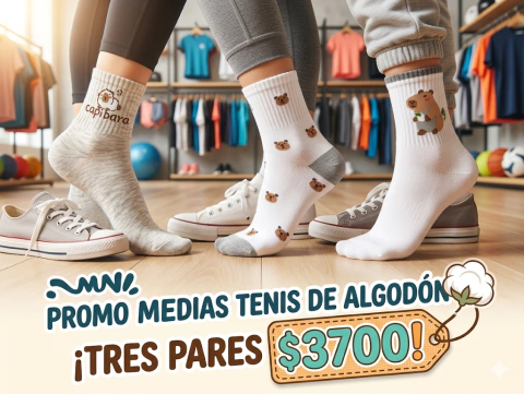 Medias de Mujer Algodón Premium Amanecer - Art. M3/4A