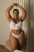 CONJUNTO SENSUAL CROPPED RENDADO SEM BOJO PLUS SIZE - comprar online