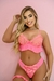 CONJUNTO EM TULE BORDADO NEON acompanha persex