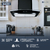 Imagen de Campana extractora de cocina 60 cm de pared Negro mate cristal curvo 3 velocidades Aalborg 60 FLINE
