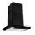 Campana extractora de cocina 60 cm de pared Negro mate cristal curvo 3 velocidades Aalborg 60 FLINE - comprar en línea