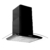 Campana extractora de cocina 76 cm de pared Negro mate cristal curvo 3 velocidades Aalborg 76 FLINE - comprar en línea