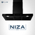 Campana extractora tipo T de pared 80 cm TOUCH Negro Matte 3 velocidades sensor digital y touch Niza 80 FLINE