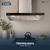 Campana extractora tipo T de pared 80 cm TOUCH Acero Inoxidable 3 velocidades sensor digital y touch Halle 80 FLINE - FLINE
