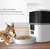 4l câmera de refeição dupla app alimentador automático para animais de estim - Petelier
