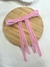 Laço Slim Veludo Rosa Bebê - comprar online