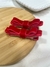 Par Laço chanel Veludo Vermelho - comprar online