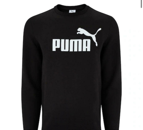 Blusão Masculino Puma Essentials 1 Logo Crew Fleece