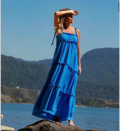 Vestido Midi Azul Dani Cardoso