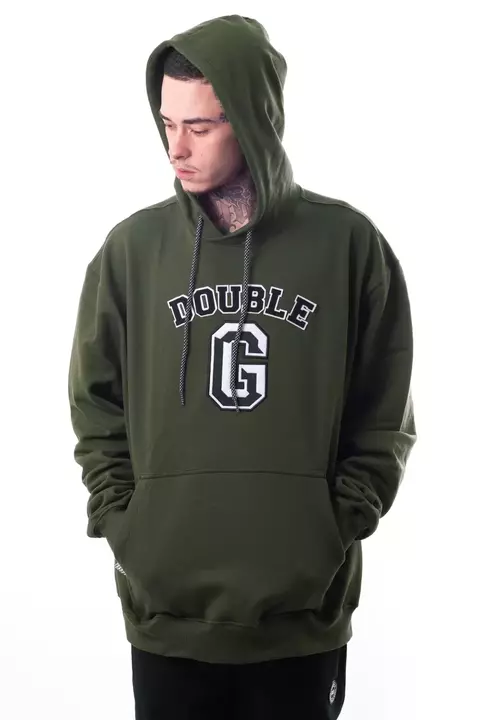 MOLETOM CANGURU DOUBLE-G BIG LOGO - VERDE - comprar online
