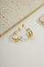 Meia argola com detalhes cravejados