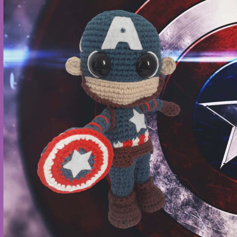 Amigurumi Capitão América
