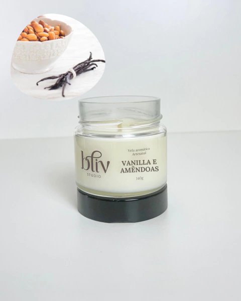 Vela aromática Vanilla e Amêndoas - 140g - comprar online