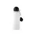 Squeeze de Alumínio Branco - Tampa Bolinha + Mosquetão- 500ml