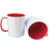 Caneca com Alça e Interior Colorido - Vermelho - Polímero - comprar online