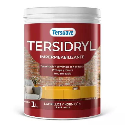 Tersidryl Impermeabilizante Ladrillos y Hormigón Base Agua Semimate 1 l - comprar online