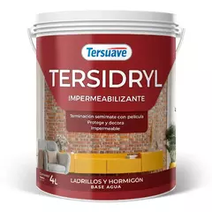 Tersidryl Impermeabilizante Ladrillos y Hormigón Base Agua Semimate 4 l - comprar online