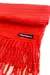 Bufanda Lanilla Super Soft Plisada ROJO - Leer Store